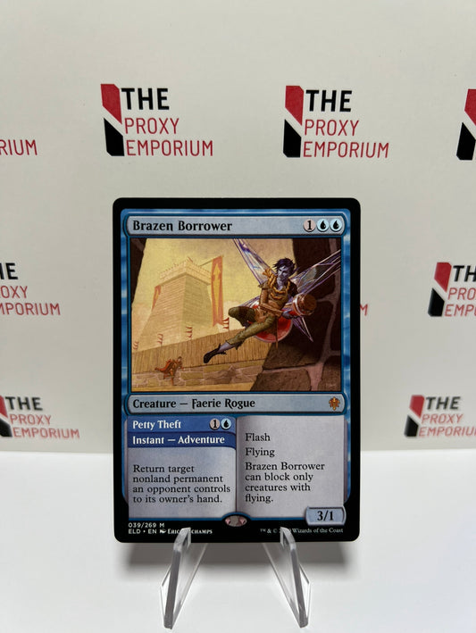 Brazen Borrower/Petty Theft - Throne of Eldraine - Magic The Gathering Card