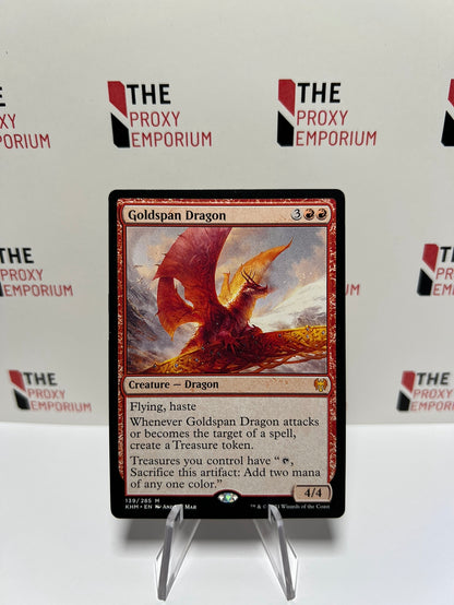 Goldspan Dragon - Kaldheim - Magic The Gathering Card