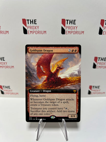 Goldspan Dragon (Borderless) - Kaldheim - Magic The Gathering Card