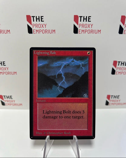 Lightning Bolt - Beta - Magic The Gathering Card