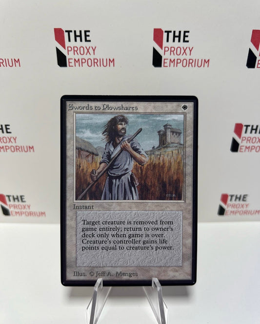 Swords to Plowshares - Beta - Magic The Gathering Card