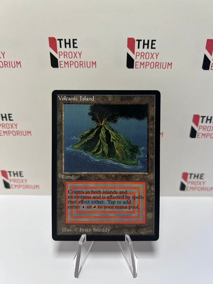 Volcanic Island - Beta - Magic The Gathering Card