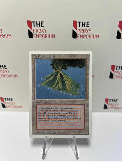 Volcanic Island - Revised - Magic The Gathering Card